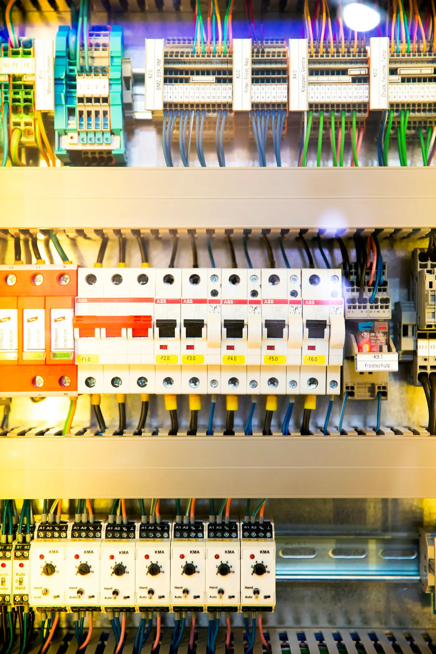 Elektroverteiler mit Leitungsschutzschaltern