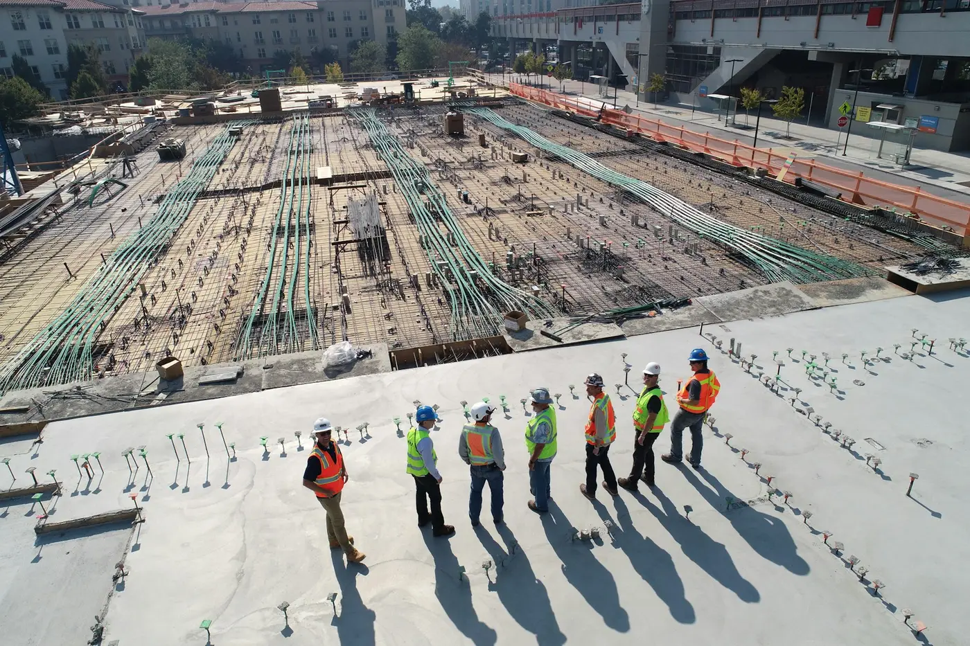 Team auf einer Baustelle
